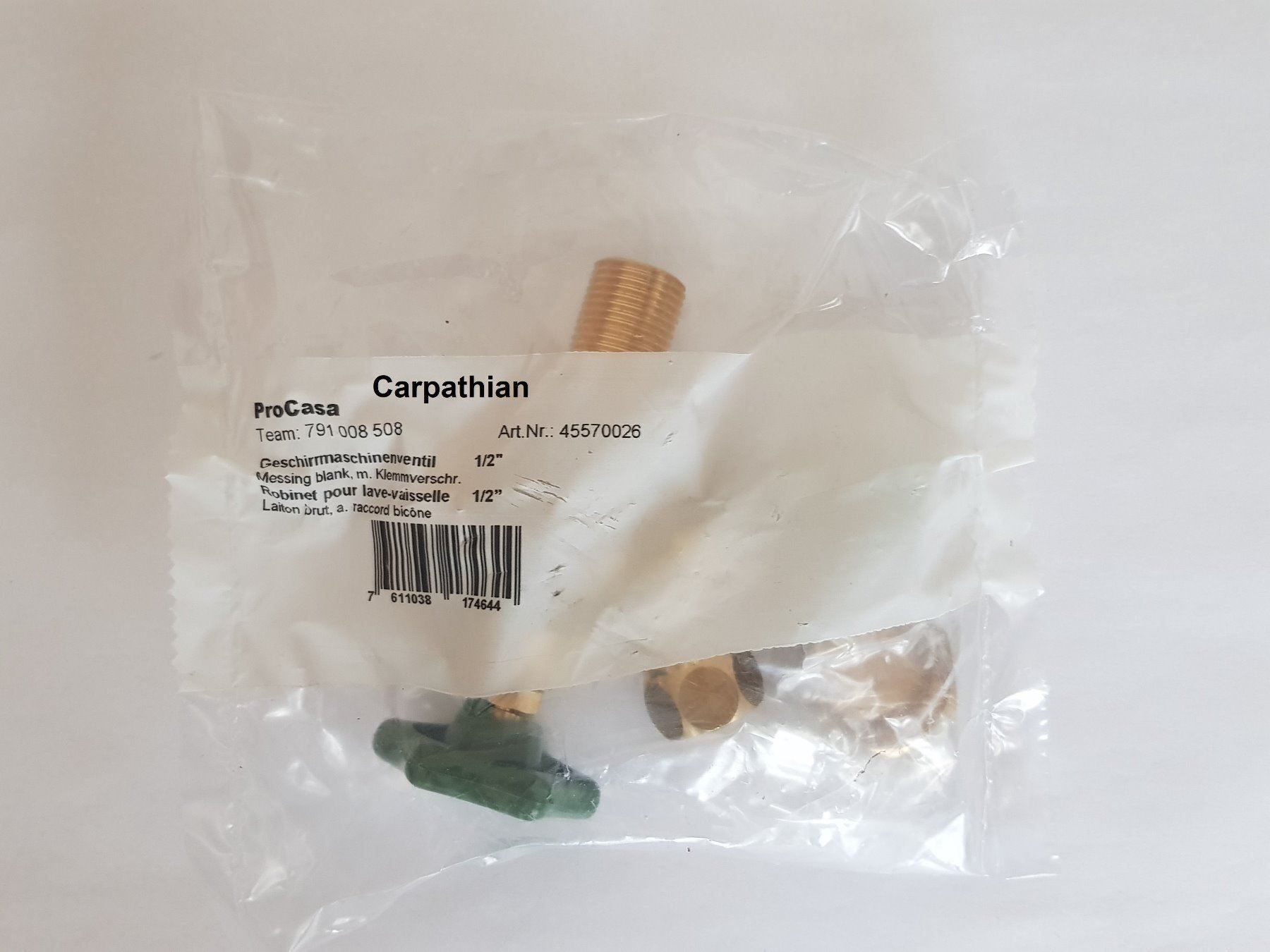 Rubinetteria: Doppeleckventil ProCasa – Nuovo e nell'imballaggio originale da Unterlunkhofen venduto da Carpathian 2