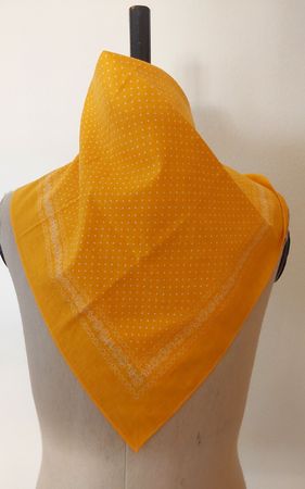 Baumwolltuch quadratisch  gelb neu