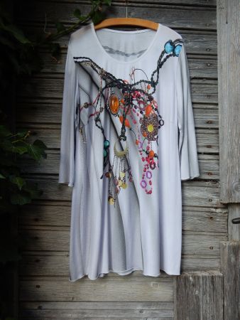 Kleid   Viskose/Elast    *  MADE IN ITALY  *  L/XL    FRANCE