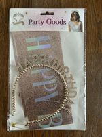 Geburtstags Accessoire Set Tiara Schärpe  neu & ovp