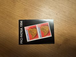 PRO PATRIA Markenheftchen 1994 Ersttag Bern