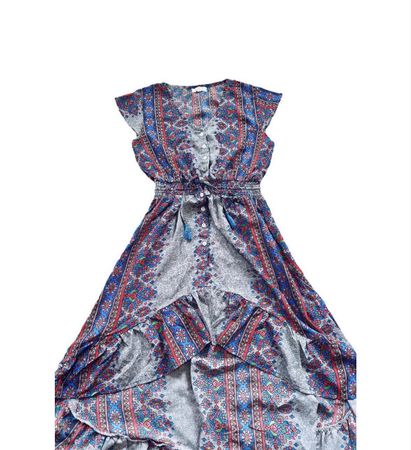 BOHO-CHIC SOMMERKLEID MIT BLUMENMUSTER – GR. S/M