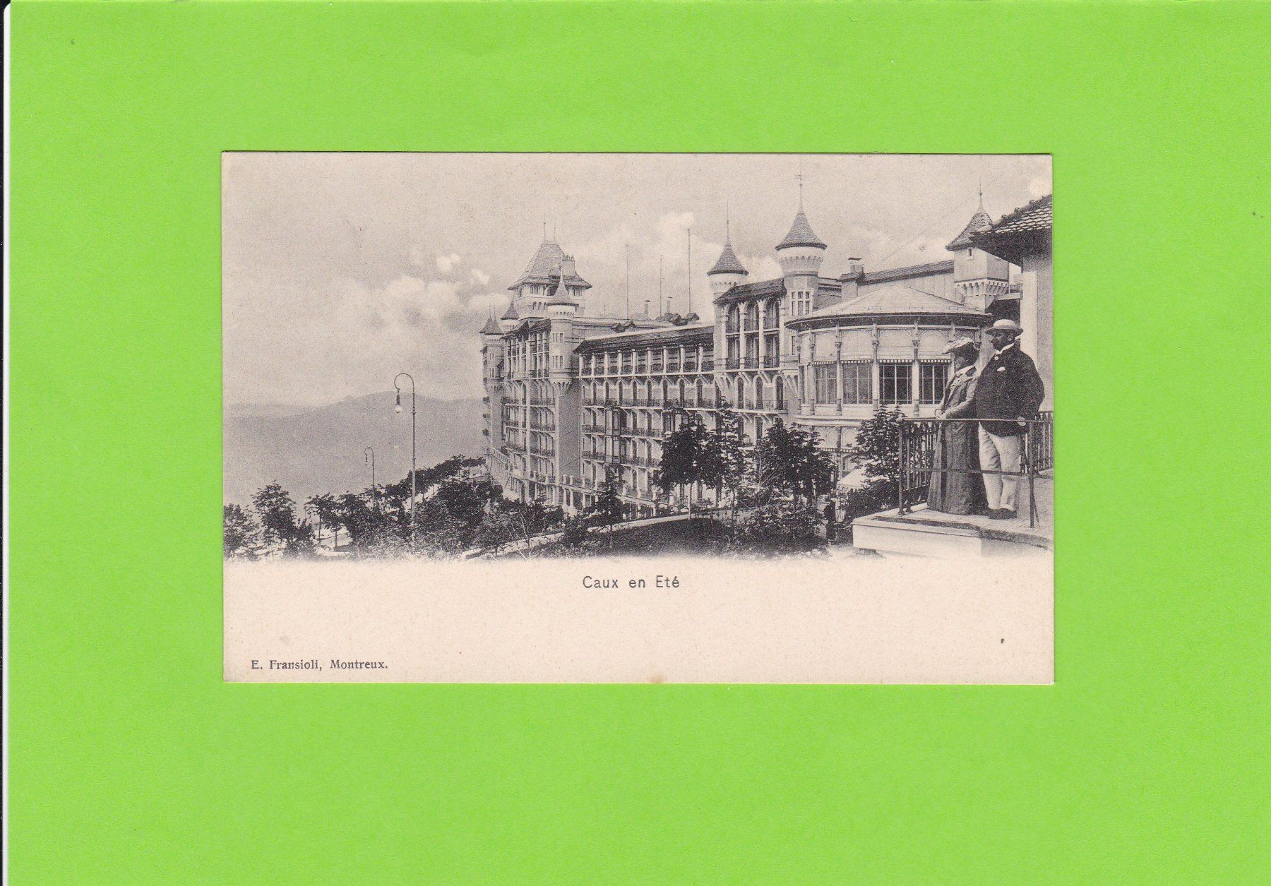 Cartoline postali: Caux en Eté--belebt – Usato da St. Peterzell venduto da neckertal