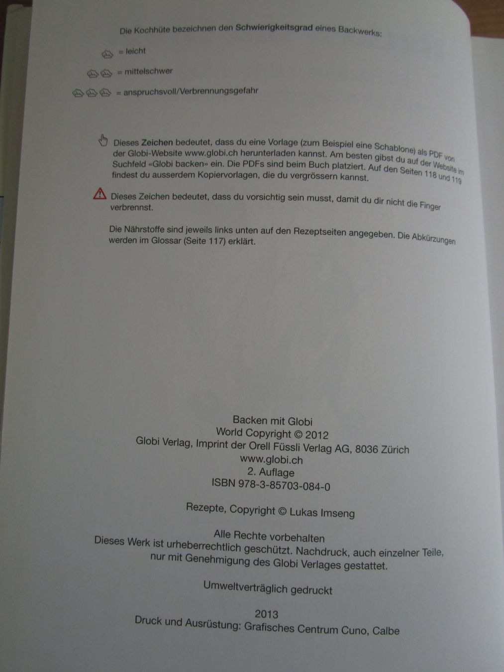 Bücher: Backen mit Globi, 2. Auflage 2013 – Gebraucht aus Binningen von Oldfashion 1