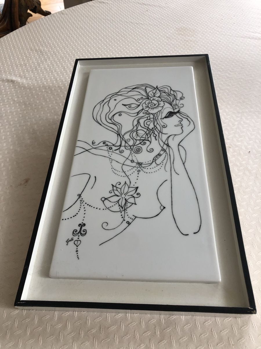 Foto & Immagini: Bild gemalt auf einer Porzellanplatte – Nuovo (secondo la descrizione) da Laufen venduto da woody9