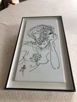 Bild gemalt auf einer Porzellanplatte