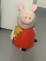 Plüschfigur Peppa Wutz 50cm mit Teddybär guter Zustand