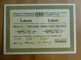 Grenchen Lotterieschein GEFA Grenchen