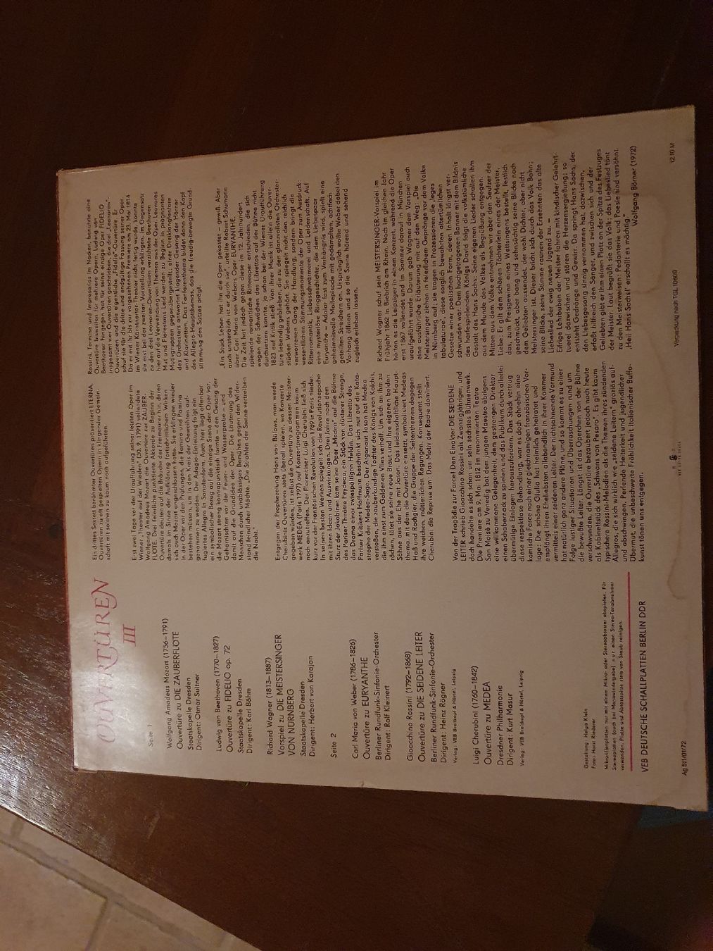 Dischi in vinile: OUVERTÜREN III - ETERNA Schallplatte  – Usato da Grandval venduto da JeroenK 1