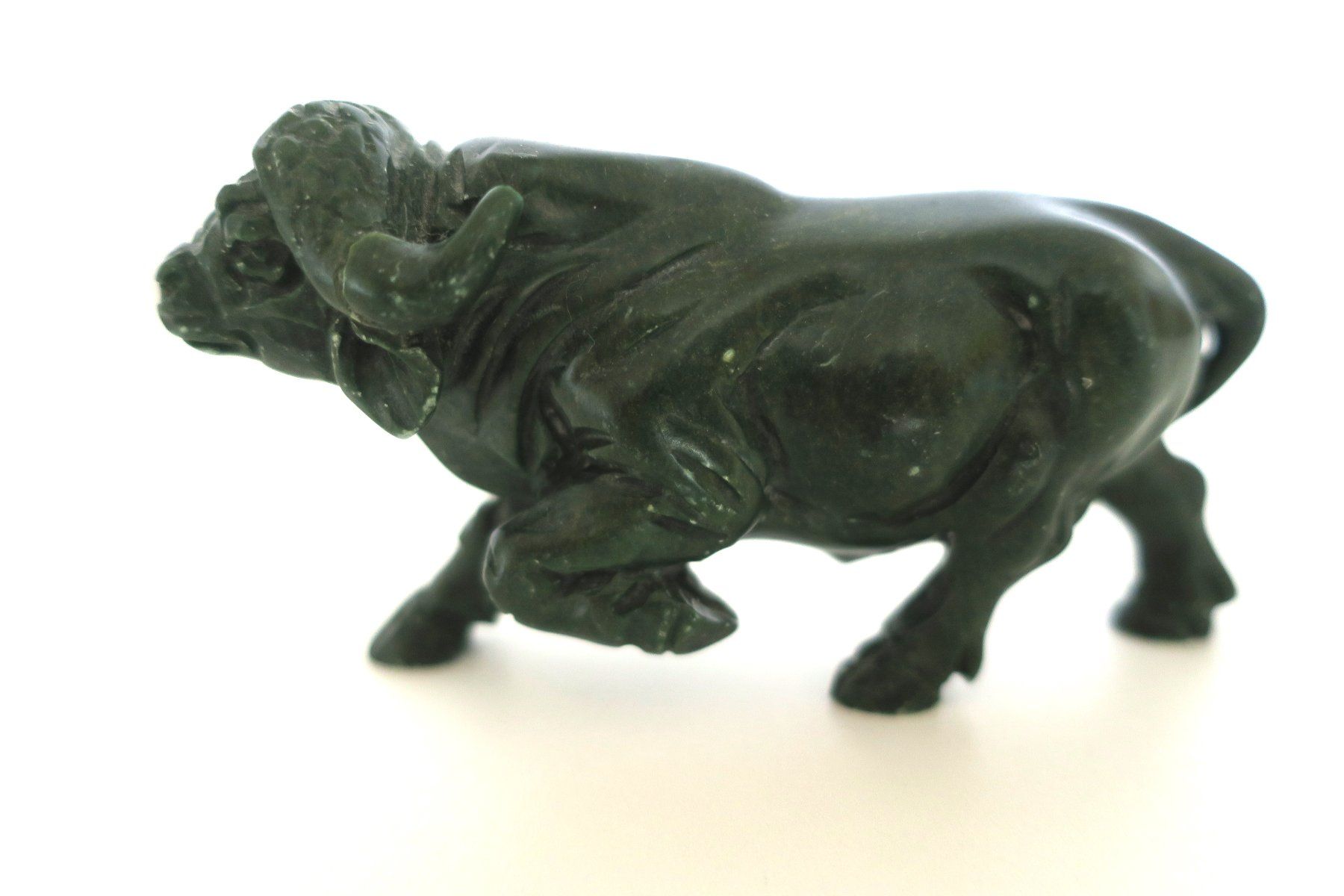 Statuette: Grosse Verdit Figur Büffel Halbedelstein – Usato da Staad SG venduto da 4bu4 1