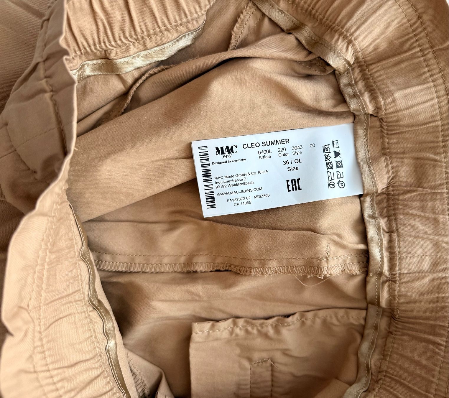 Hosen: MAC Cleo Summer Sommerhose Grösse 36 neu – Neu (gemäss Beschreibung) aus Luzern von marsupilami13 2