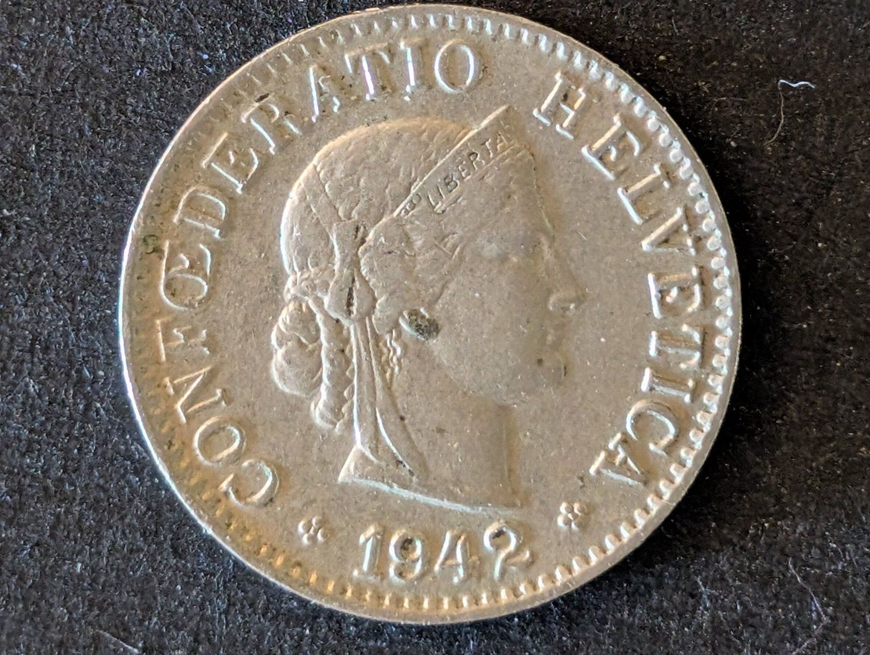 Tutti le monete: 5 Rp. CH 1942 – Usato da Steinmaur venduto da compura49