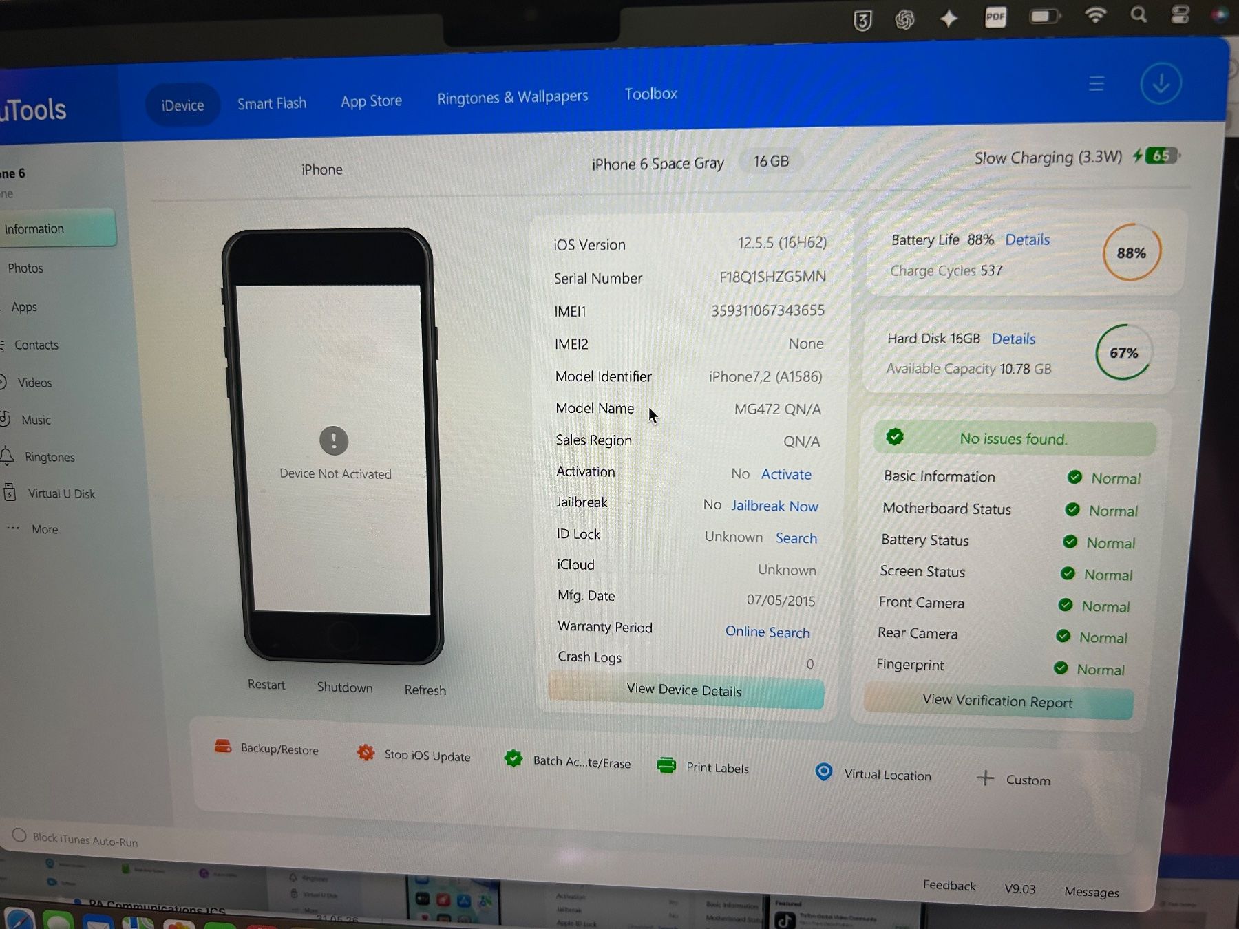 Apple Telefoni cellulari / Smartphones: iPhone 6 - battery 88% – Usato da Zürich venduto da agn_w7nt 2