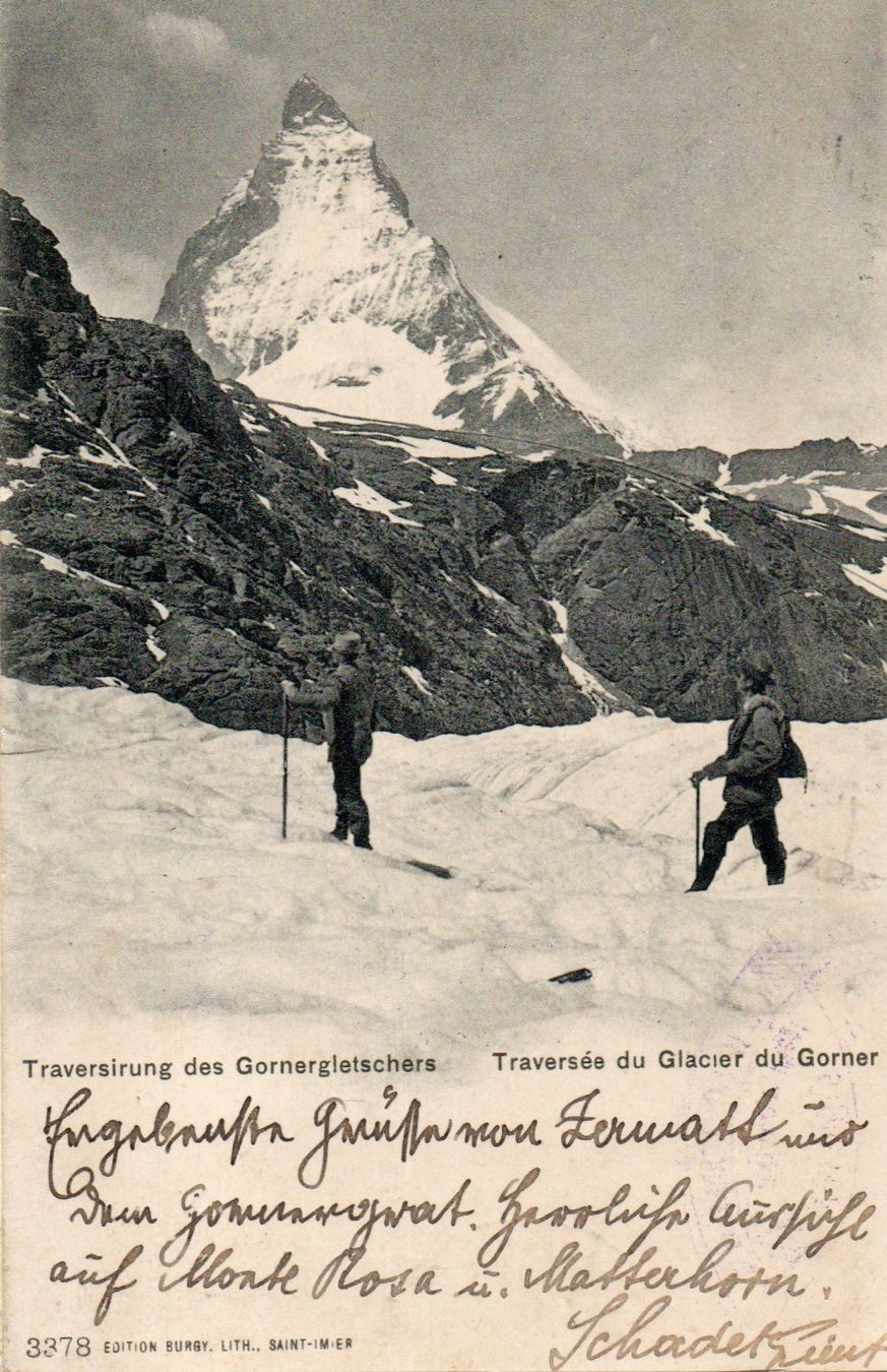 Cartoline postali: Traversée du Glacier du Gorner – Usato da Melano venduto da pisonsdro