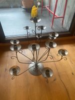Kerzenständer 12-armig aus Edelstahl /Chandelier 12 branches