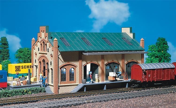 Faller Modellini di ferrovie: Faller N 2142 Lokwerkstatt – Nuovo e nell'imballaggio originale da Derendingen venduto da Benfis 2