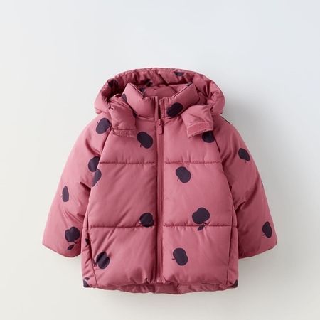 Zara Kids Padded Hooded Coat - Size 3-4 Years