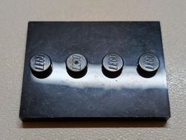 ca. 200 Stück Lego 88646 Tile, Modified 3 x 4 (schwarz)