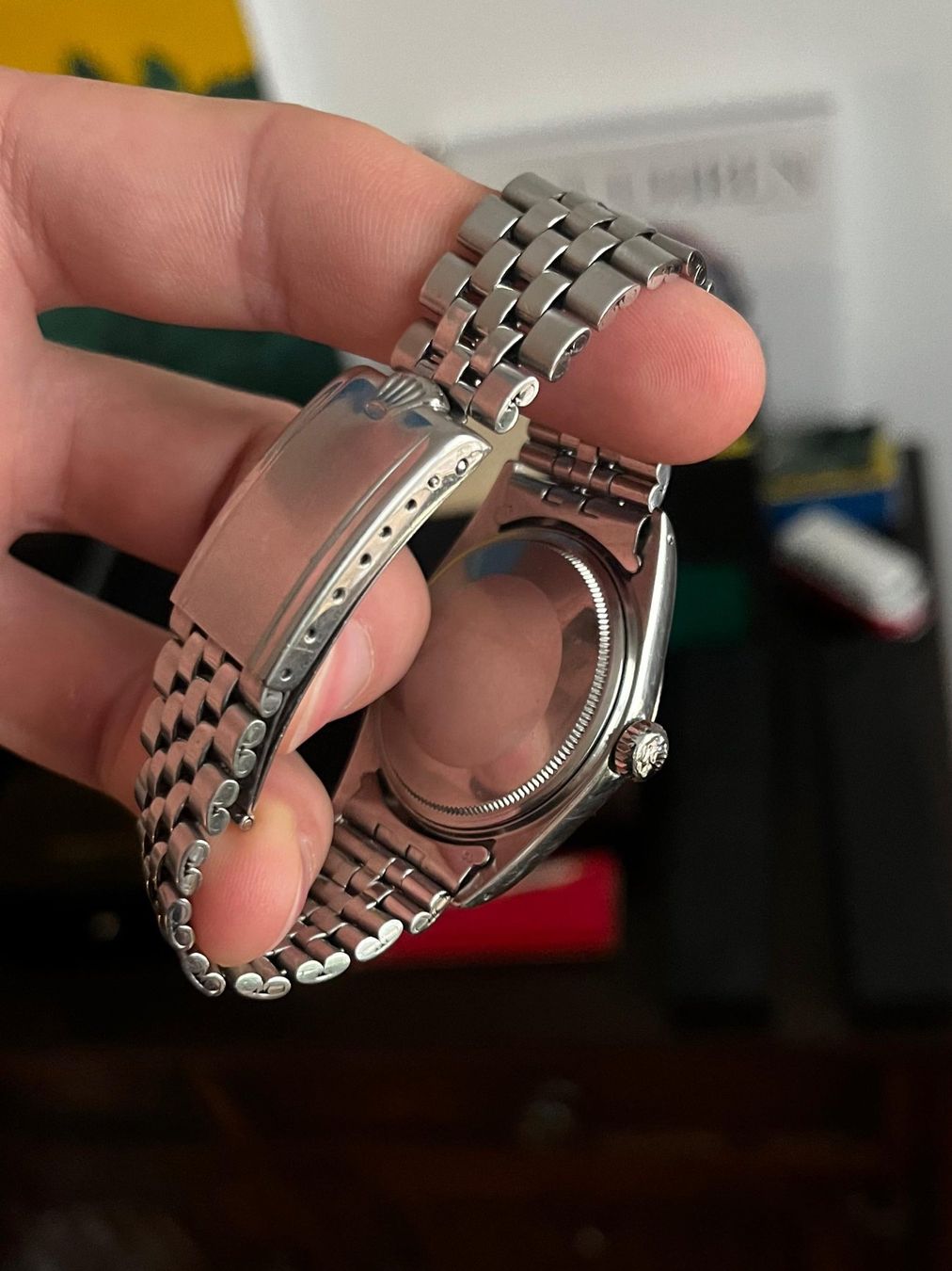 Rolex Orologi: Rolex Datejust 1601 mit "Linen-dial" und Service – Usato da Schaffhausen venduto da immervali 4