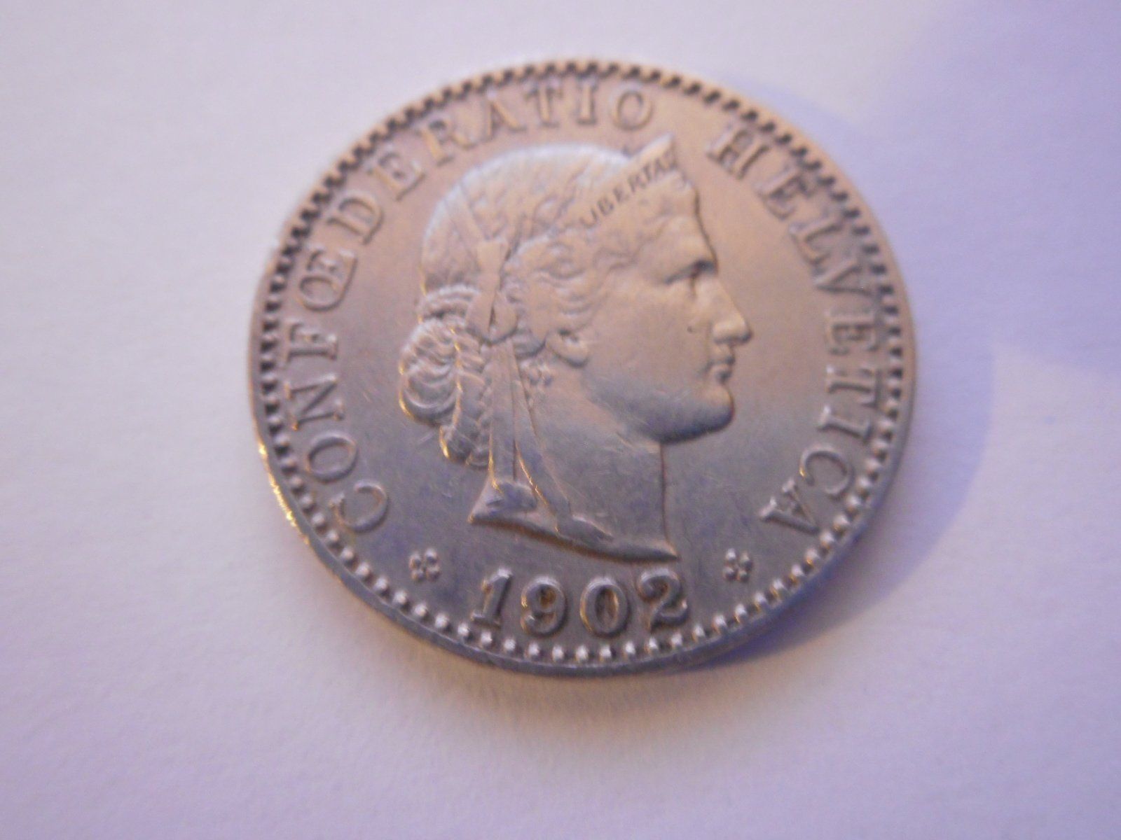 Alle Münzen: 20 Rp. 1902 ss  rar – Gebraucht aus Kriegstetten von pizlad2010 1