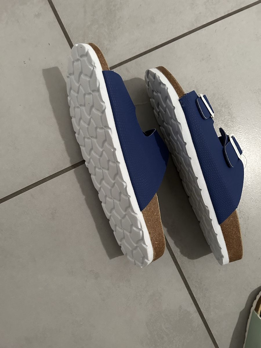 Scarpe da donna: Pantoletten, neu, Grösse 41, blau – Nuovo (secondo la descrizione) da Trimbach venduto da gregy69s 2