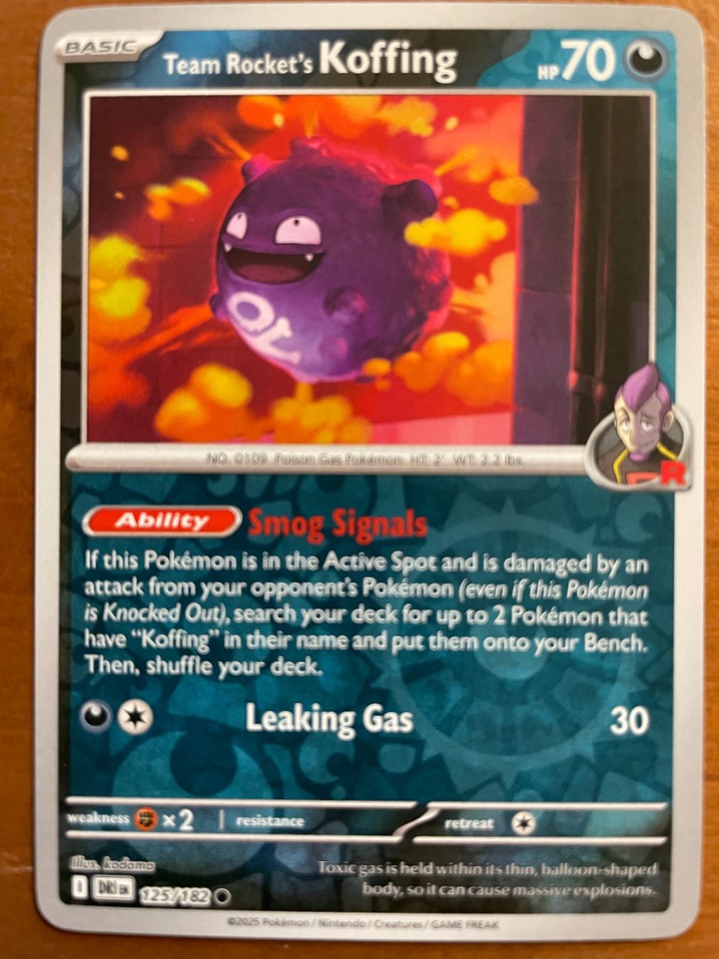 Pokémon Carte collezionabili: Pokemon Team Rocket's Koffing Reverse (Versand gratis) – Nuovo (secondo la descrizione) da Chur venduto da Angerson