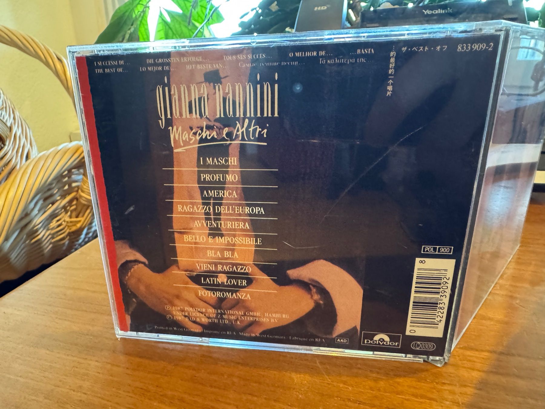 CD: Gianna Nannini - Maschi E Altri - SRA05C – Usato da Küsnacht ZH venduto da pdproject 1