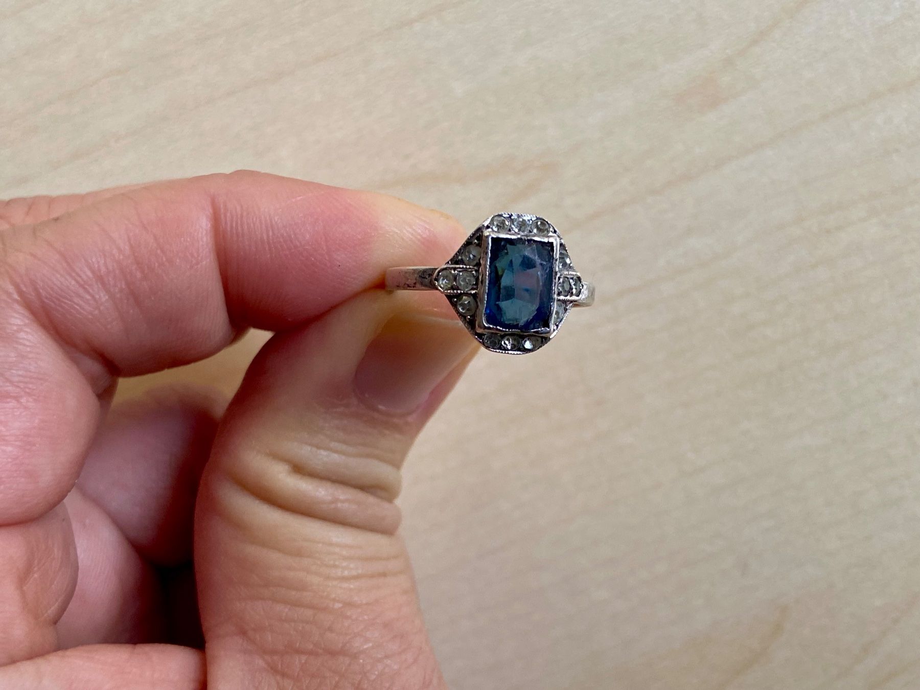 Anelli: Art Deco Silber Ring 1920 mit Stempel – Usato da Niederhasli venduto da YHHC 5