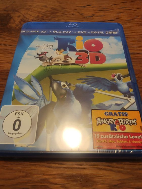 Rio 3D - Blu-ray + Blu-ray 3D + DVD + Digital Copy (NEU) (Neu und ...