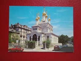 Geneve Eglise Russe alte Autos