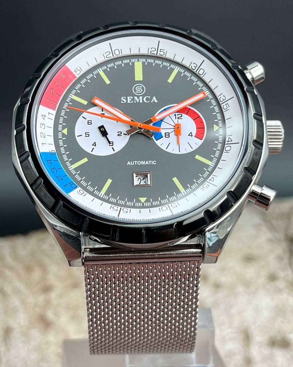 Uhren: Herren Uhr SEMCA Automatic Chronograph Armbanduhr – Gebraucht aus Kreuzlingen von lup_jd2v 8