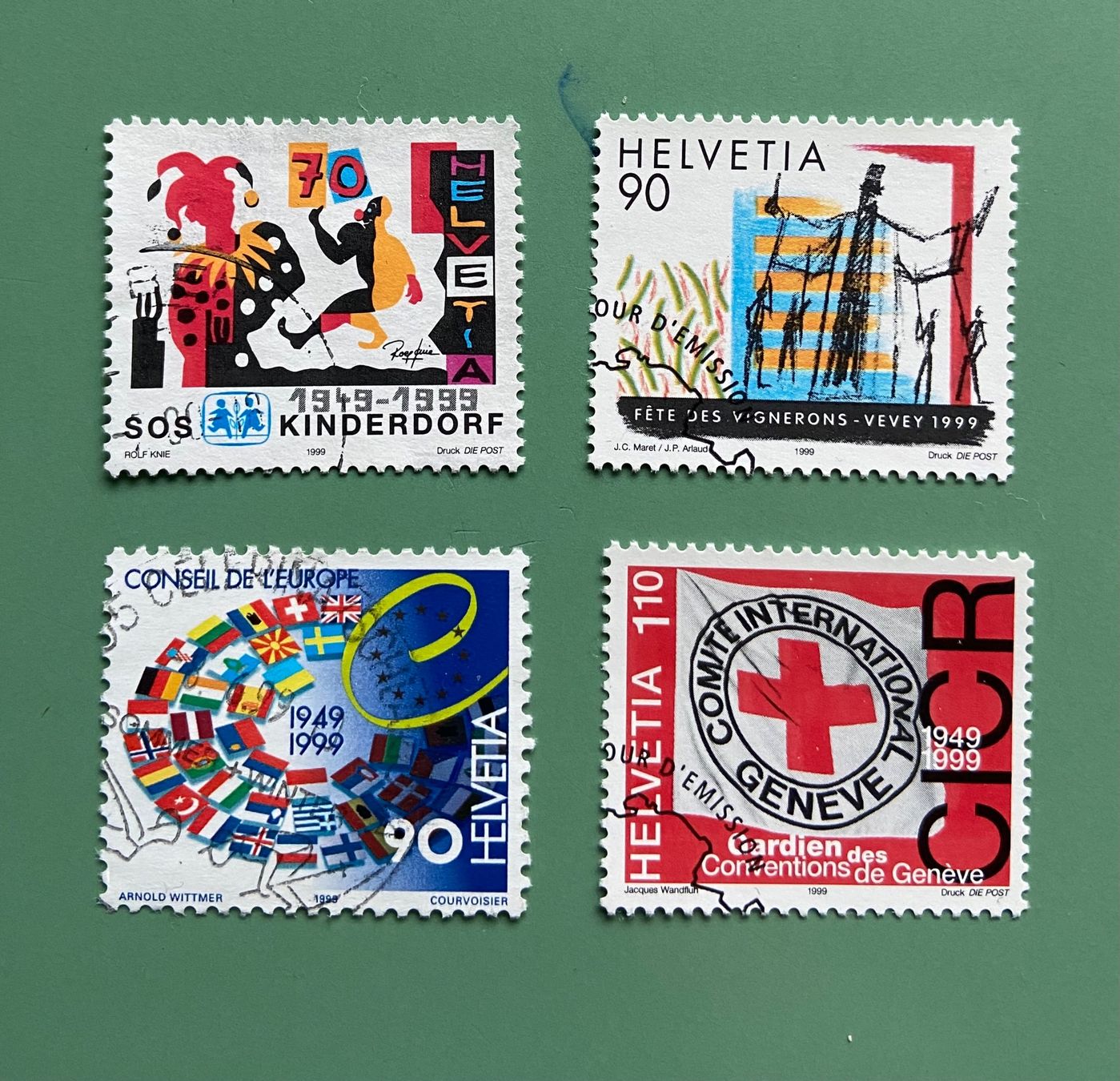 Tous les timbres: Schweizer Sondermarken Satz 1999 – D'occasion à Münchringen par Hegelime-38