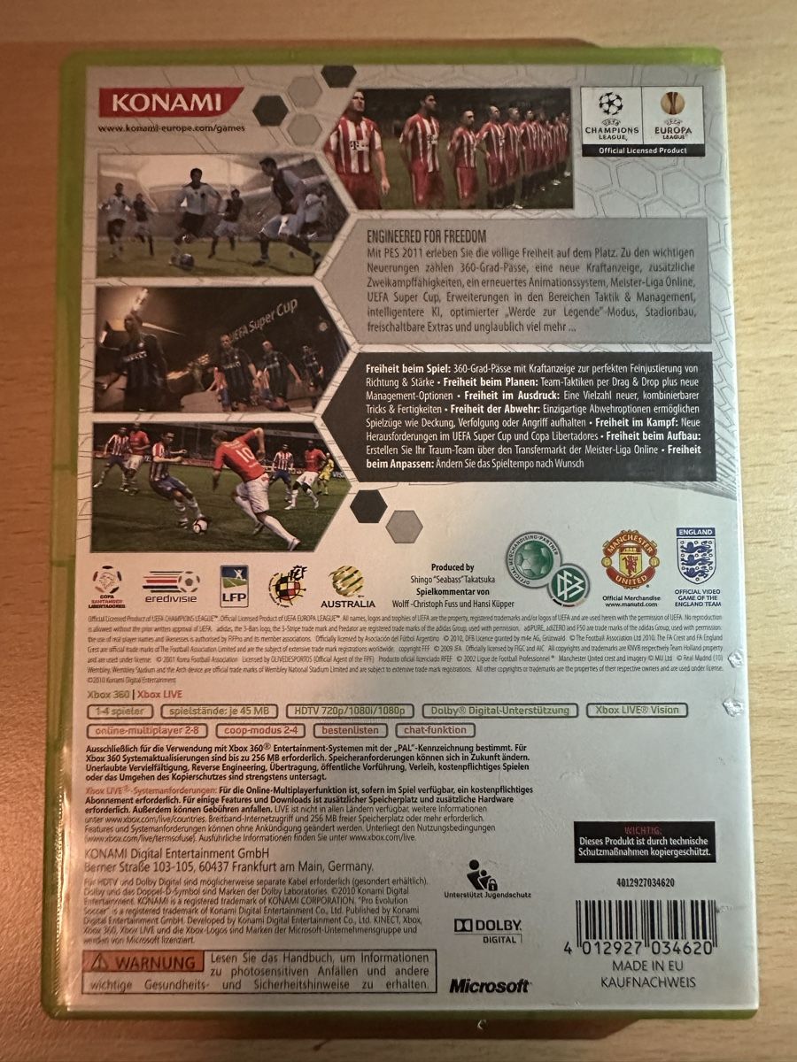 Microsoft Spiele: PES 2011 für Xbox 360 – Gebraucht aus Kestenholz von Mad18 1