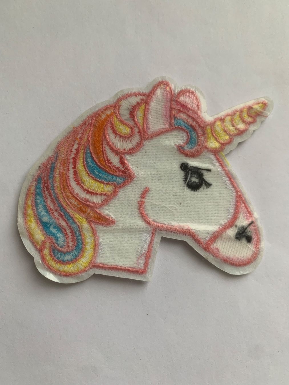 Toppe: Einhorn Kopf Gross Patch Badge, Bügelbild – Nuovo e nell'imballaggio originale da Ostermundigen venduto da Mcone 2