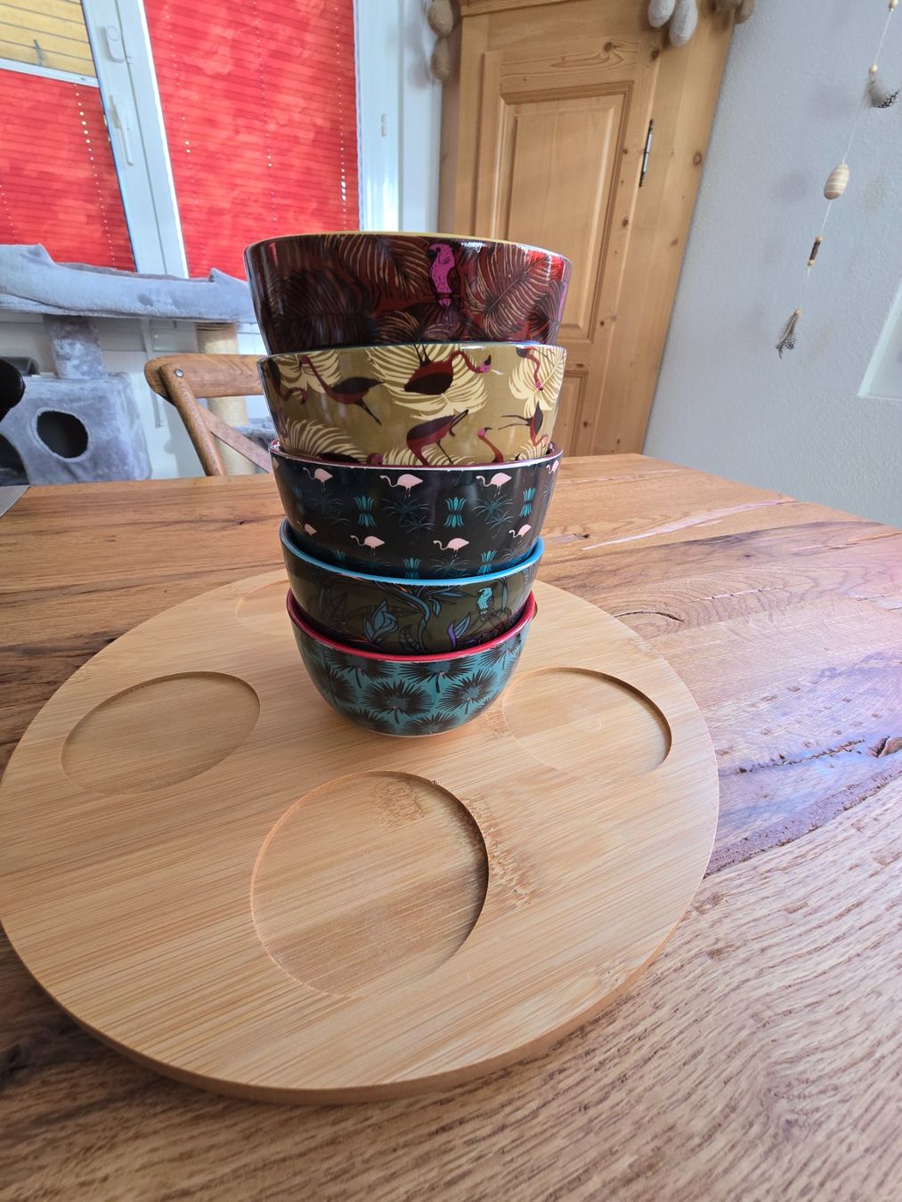 Maisons du monde Set di piatti: Aperitiftablett aus Bambus mit Keramik-Schalen – Nuovo (secondo la descrizione) da Safenwil venduto da Flaboenel 1