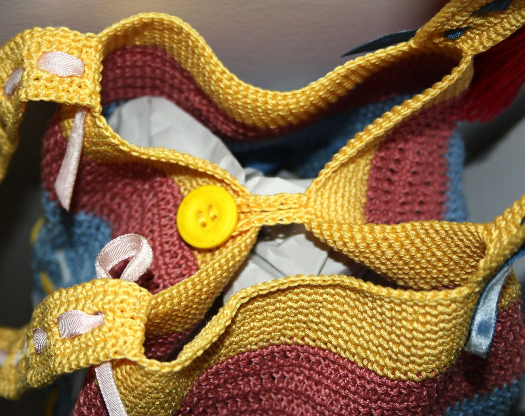 Taschen: Handtasche Beuteltasche bunt mit Samtband NEU – Neu (gemäss Beschreibung) aus Flüelen von Diversicum-HandMade 5
