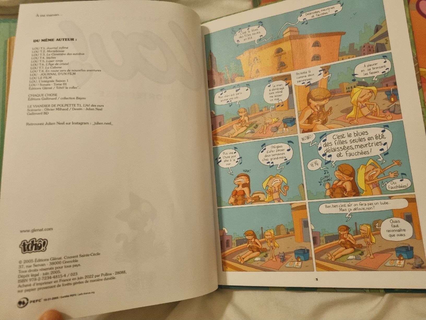 Fumetti: Lou! Journal Intime + Mortebouse, BD Glénat – Usato da Fribourg venduto da sal_5ln6 8
