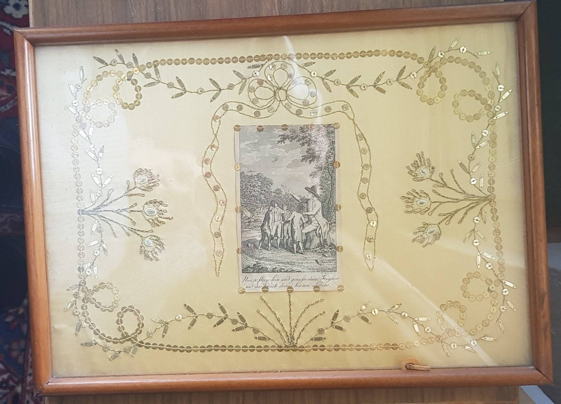 Incisioni: Bild Volkskunst Andachtsbild um 1900 – Usato da Mörschwil venduto da antiksalon21 3