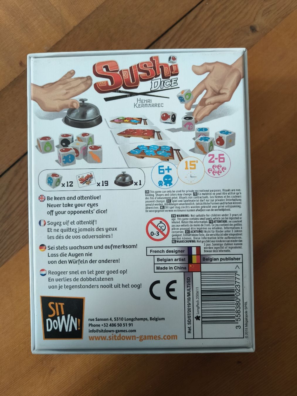 Jeux: Sushi Dice Brettspiele – D'occasion à Ziegelbrücke par D_ZH 1