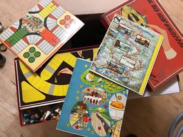 Alte Brettspiele 1950-1960
