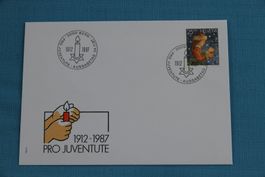 PTT, FDC, Pro Juventute, Kinder, 24.11.1987