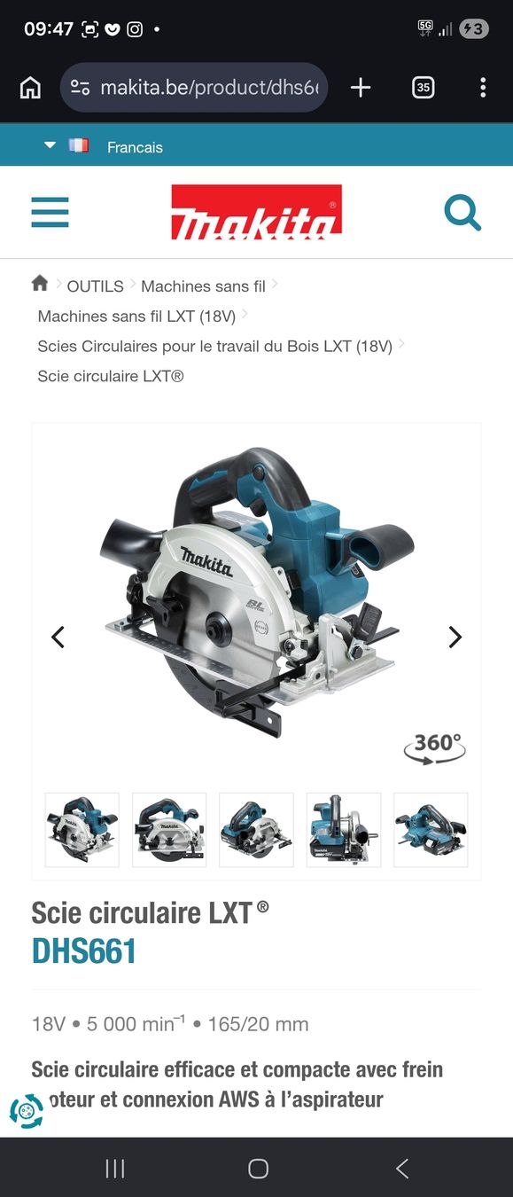 Makita Tutte le macchine: Machien makita occasion – Usato da Vugelles-La Mothe venduto da koz_q5v9 4