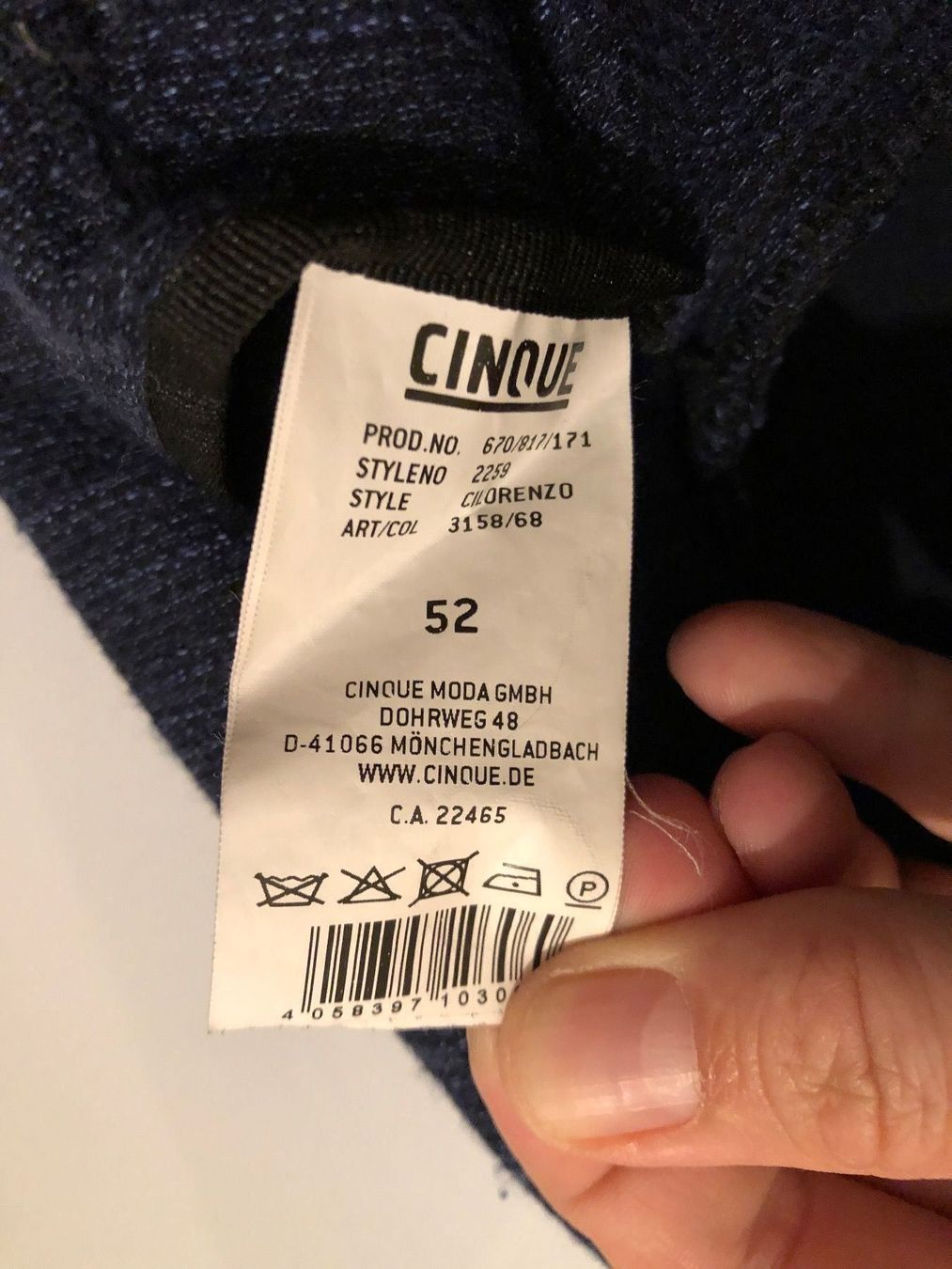 Giacche: Leichtes Herbst Jacket von Cinque – Usato da Basel venduto da iSwissFox 4