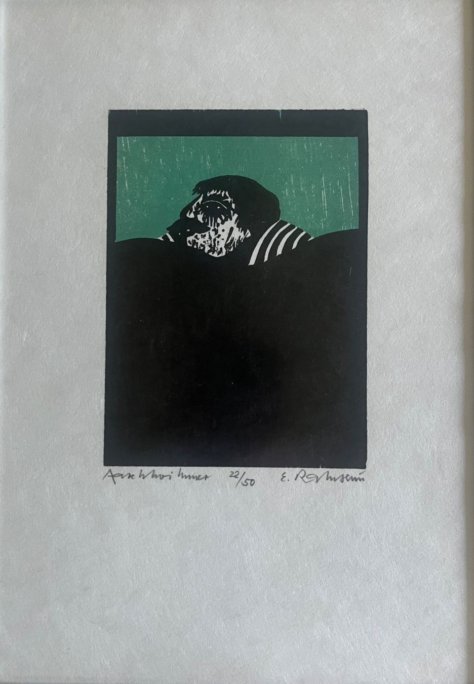 Xilografie: Ernst Ramseier - farbiger Holzschnitt – Usato da Winkel venduto da hei_gxk6 3
