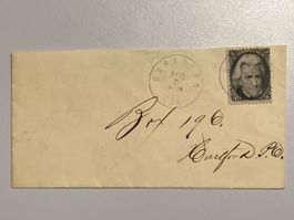 USA 1860, Briefumschlag #73 Black Jack