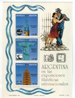 Block Briefmarkenausstellung Argentinien