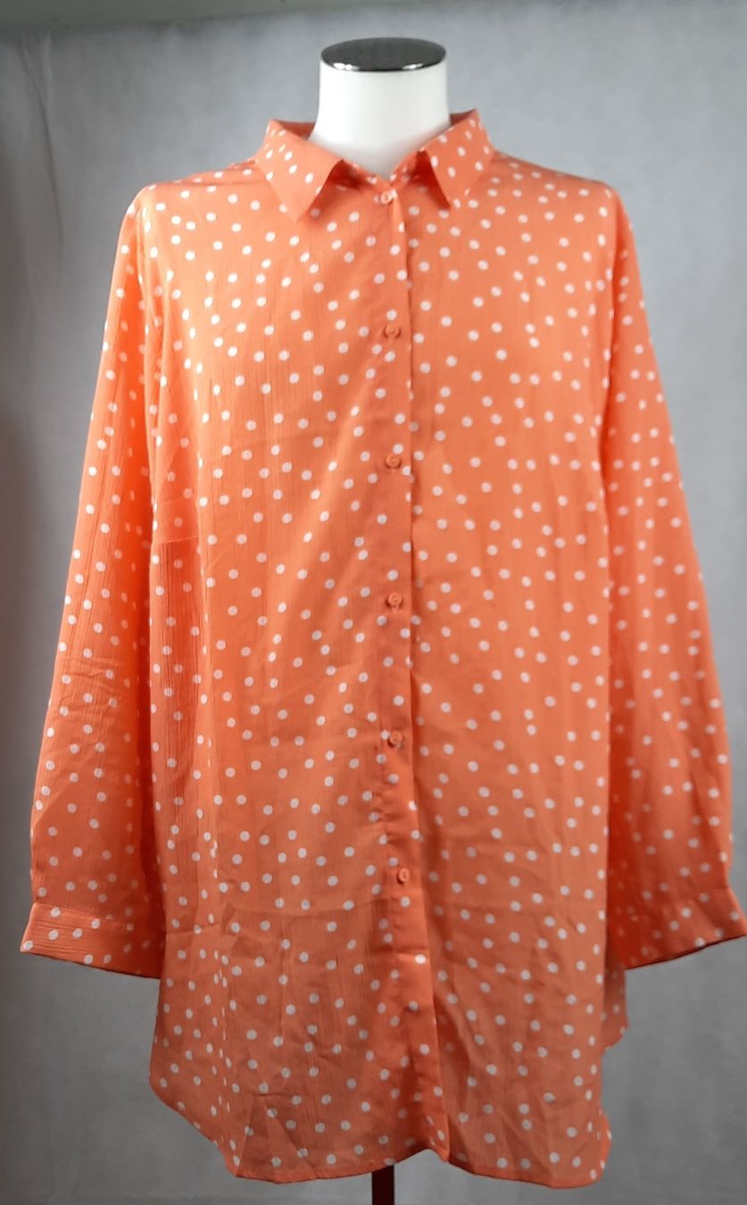 Camicette: STUDIO UNTOLD Damen Polka-Dot Bluse Orange Gr. 54/56 – Nuovo (secondo la descrizione) da Seuzach venduto da VT-Collections2