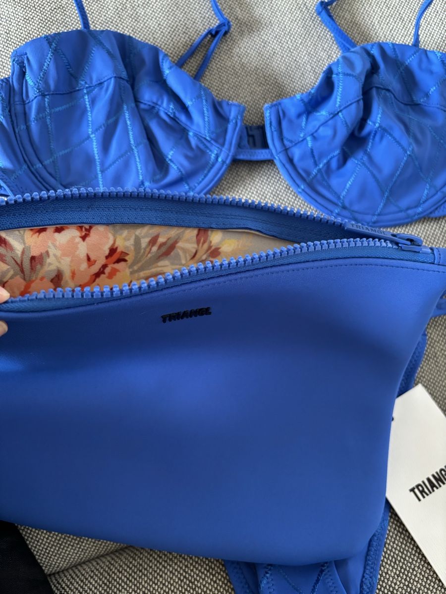 Badekleider & Bikinis: Triangl Blue Balconette Bikini Set Mala – Neu und originalverpackt aus Winkel von Zimtguetzli 6