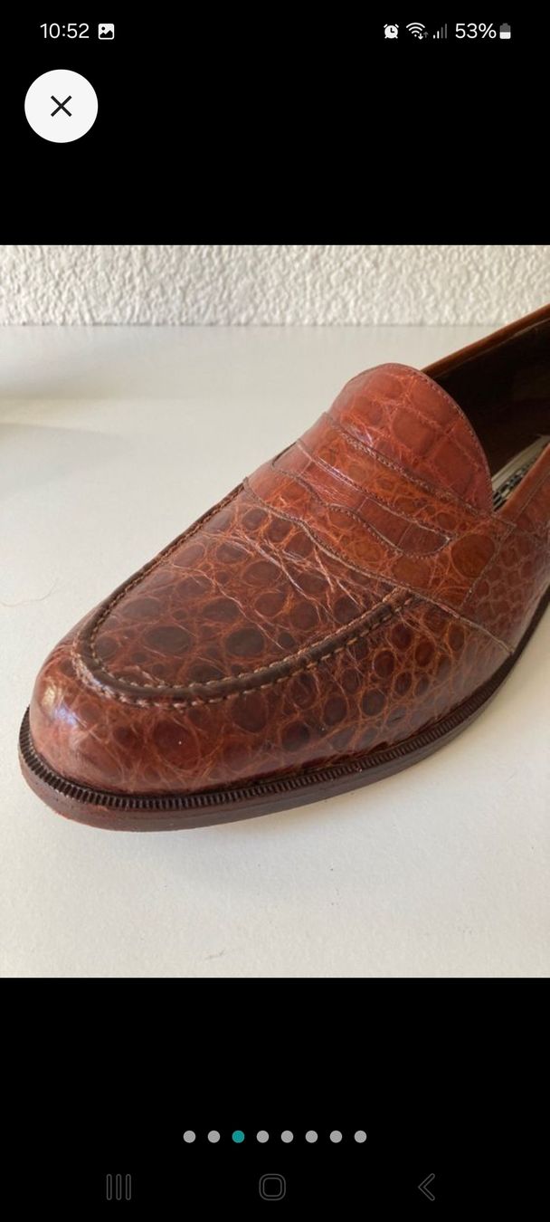 Scarpe da uomo: Chaussures en Croco / Aligator – Nuovo (secondo la descrizione) da Genève venduto da Martinbng 2