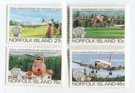 Briefmarken "Hubschrauber, Flugzeuge". Norfolkinsel.